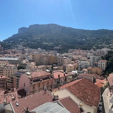 Sea View Penthouse, Monaco Border, Private Parking Apartment Beausoleil