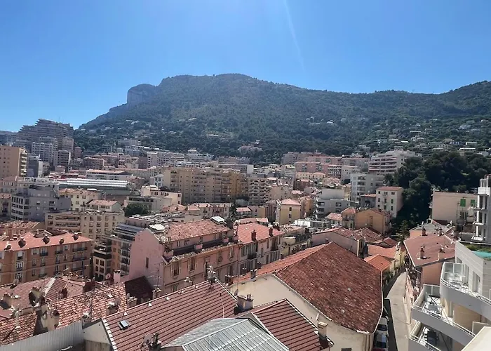 Sea View Penthouse, Monaco Border, Private Parking Apartment Beausoleil