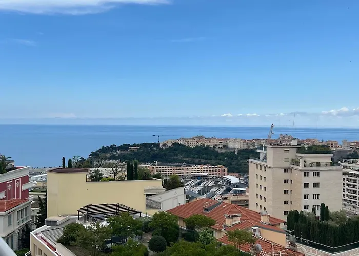 Sea View Penthouse, Monaco Border, Private Parking *